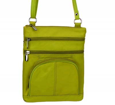 Genuine Leather Messenger Bag RM004-R 37284 Yellow